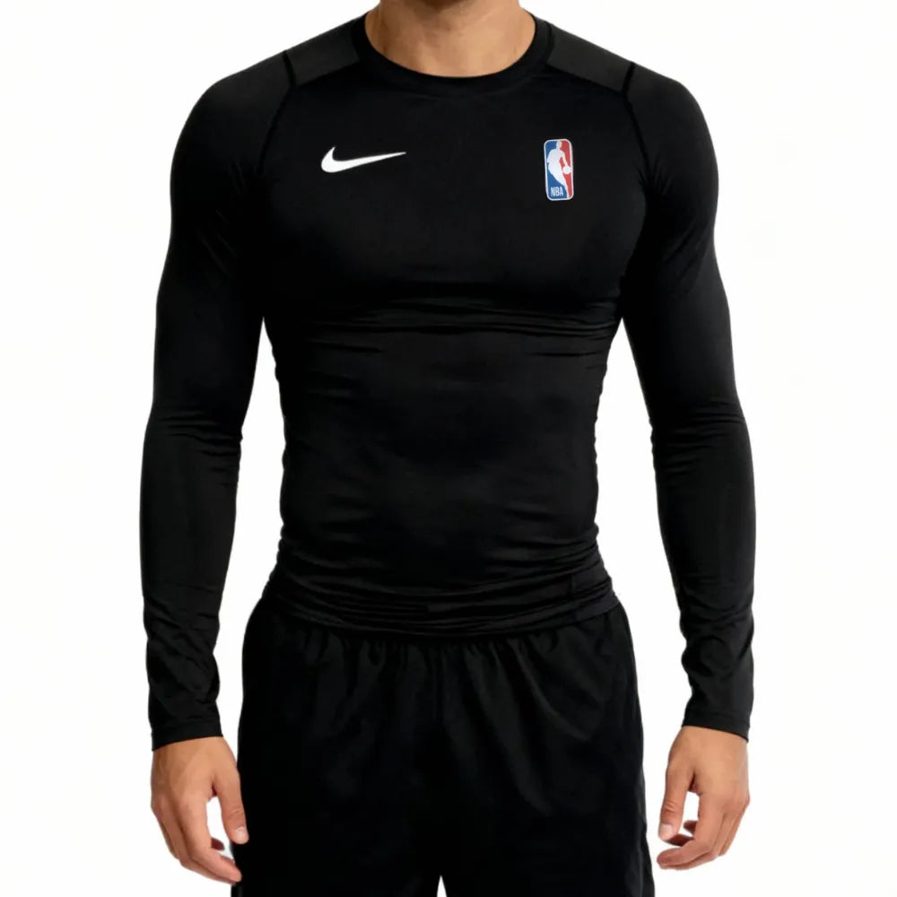 Elite Pro Black Compression Long Sleeve