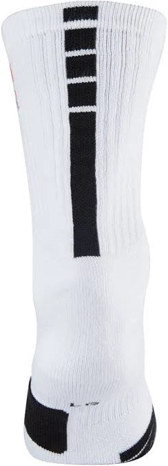 Elite Pro Grip Crew Socks – White