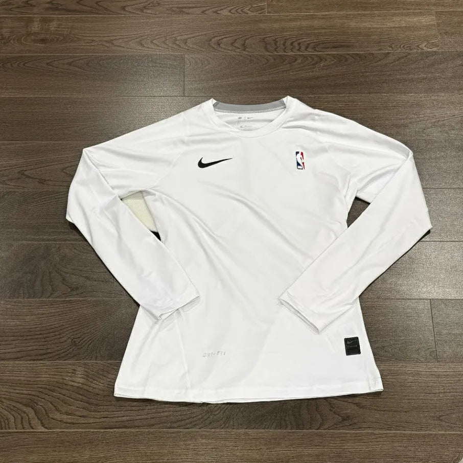 Elite Pro White Compression Long Sleeve